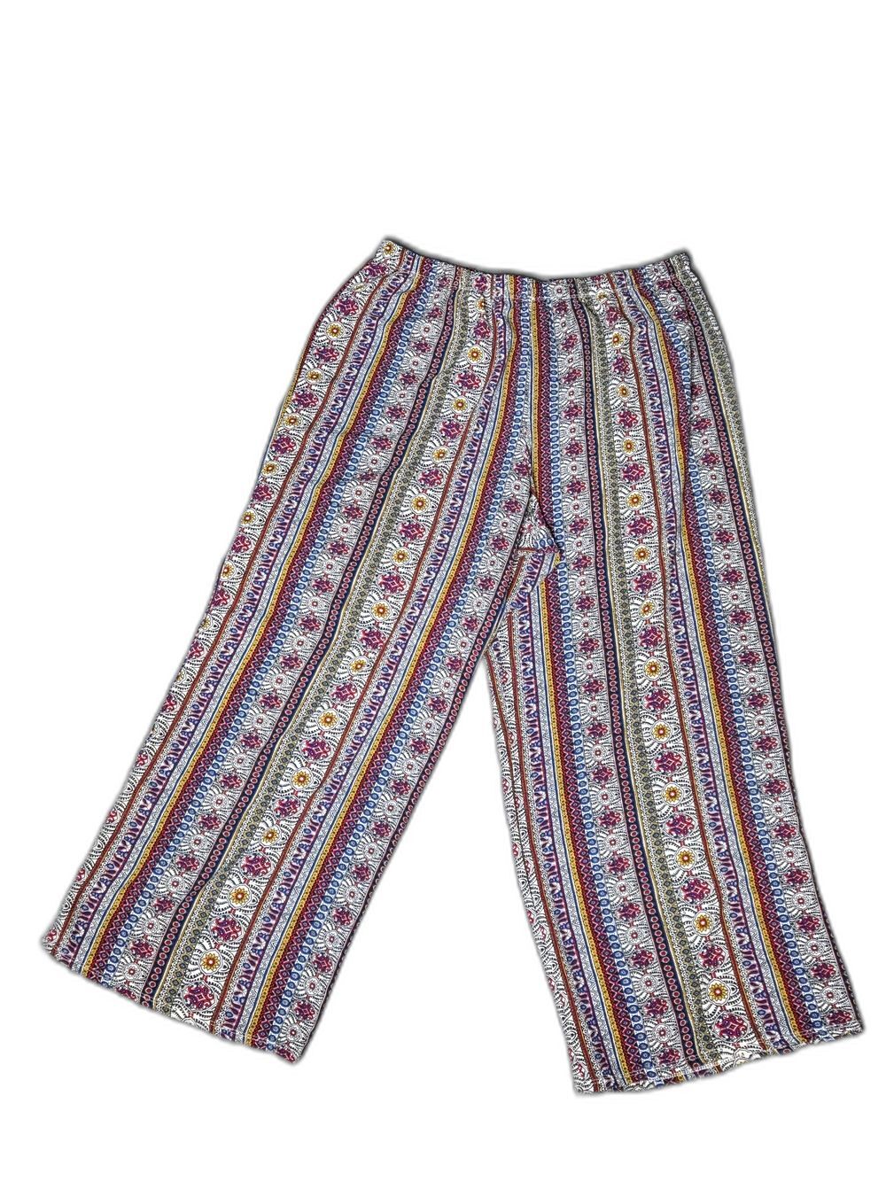 Wide Leg Printed Lounge Pants - Multi